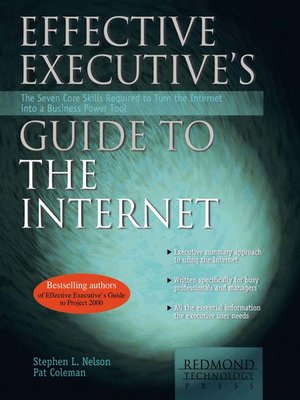 cover image of Effective Executive's Guide to the Internet